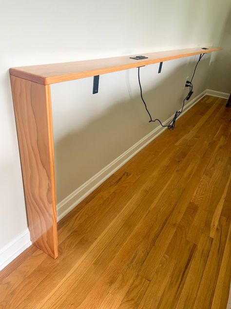 Behind the Couch Table DIY - Well She Tried Home, Home Décor, Behind Couch Table Diy, Shelf Behind Couch, Behind Sofa Table, Diy Furniture Couch, Diy Sofa Table, Table Behind Couch, Couch Table Diy