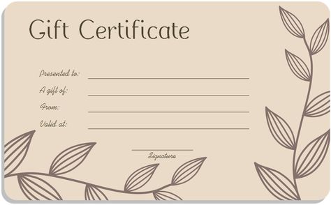 Gift Certificates, Gift Certificate Template, Gift Card Template, Christmas Gift Certificate Template, Gift Vouchers, Blank Gift Certificate, Spa Gift Certificate, Massage Gift Certificate, Free Printable Gift Certificates