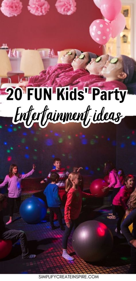 The best kids party entertainment ideas to keep kids entertained a your next celebration. Fun ways to entertain kids at birthday parties and tips for the types of entertainment that is good for children's birthday parties. Home Décor, Kids Party Entertainers, Birthday Party Games For Kids, Kids Party Games, Party Ideas For Kids, Fun Kids Party, Birthday Party Games Indoor, Kids Birthday Party Games Indoor, Party Games