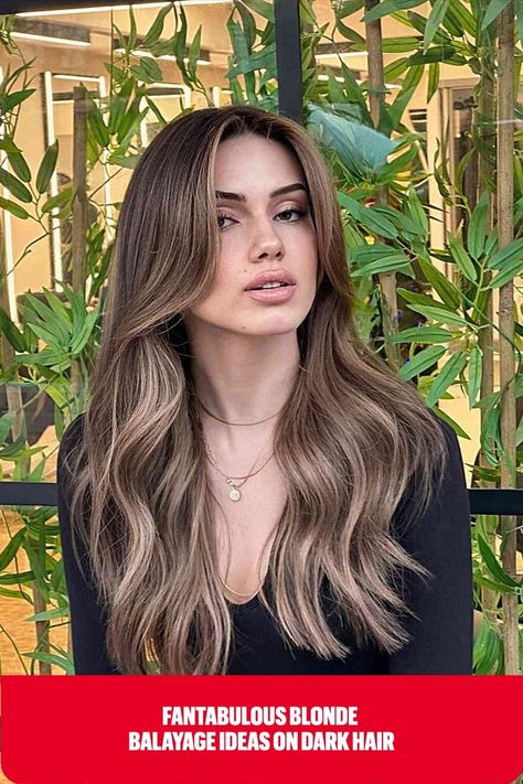 Blonde Natural Brunette Balayage with a Soft Face Frame for Long-Length Layers Balayage, Brunette Hair, Blonde Highlights, Bronde Balayage, Blonde Balayage, Balayage Brunette, Balayage Hair Dark, Brown Hair Balayage, Balayage Hair