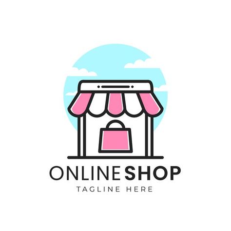 Simple online shop logo concept Premium ... | Premium Vector #Freepik #vector #logo #business #shopping #hand-drawn Logos, Online Shopping, Logo Online Shop, Shop Logo Design, Discount Logo, Shop Logo, Boutique Logo, Logo Design Template, Logo Design Collection