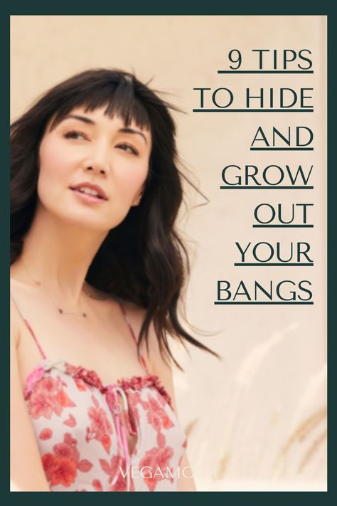 So, you went ahead and made the big snip. And now, those super-short bangs have you longing for the rest of your bang-free, face-framing layers back. Unfortunately, bangs are front and center, which means they can be hard to hide — but it's not impossible. Fringes, Growing Out Bangs, How To Style Bangs, Hide Bangs, Wispy Bangs, Bangs Ponytail, Bangs, Haircuts With Bangs, Long Hair With Bangs