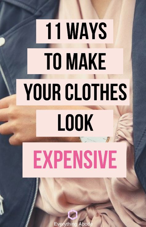 Best ways to make your clothing look expensive and last longer! How To Look Expensive, Cheap Clothes, How To Look Classy, Work Looks, How To Look Skinnier, How To Make Jeans, Washing Clothes, Laundry System, Keep It Cleaner