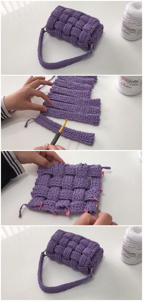 Crochet, Crochet Bags, Diy Crochet Purse, Crochet Yarn Bag, Crochet Pouch, Crochet Tote, Crochet Bag Tutorials, Crochet Handbags, Diy Crochet Bag