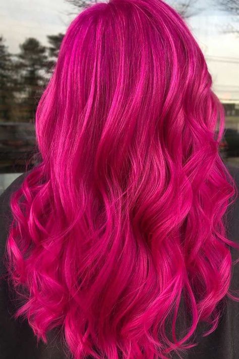 Magenta Hair Colors, Magenta Hair, Magenta Hair Dye, Dark Pink Hair, Vivid Hair Color, Bright Colored Hair, Bright Pink Hair, Bright Coloured Hair, Bright Hair Colors