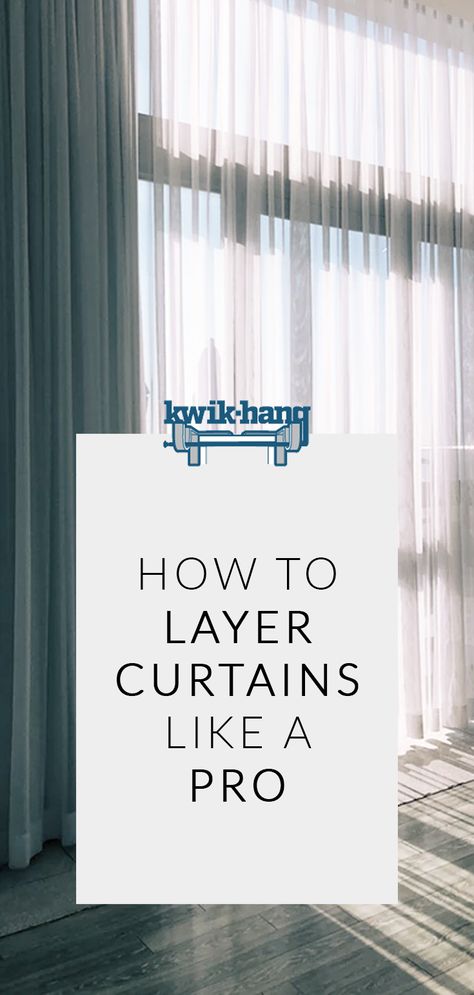Interior, Diy, Design, Decoration, How To Layer Curtains And Sheers, How To Hang Curtains, 3 Curtain Panels On One Window, Curtains Over Blinds, Blinds And Curtains Together