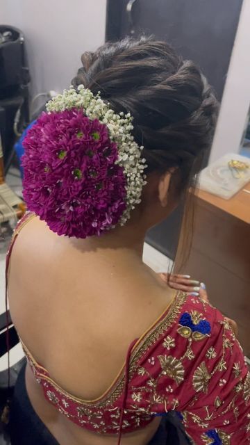 Floral, Brides, Queen, Long Hair Styles, Ideas, Traditional Hairstyle, Hair Style Vedio, Indian Hairstyles, Mehndi Designs