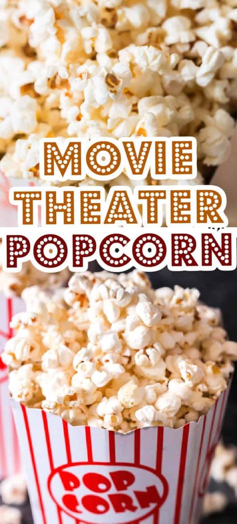 Make buttery, salty, crunchy movie theater popcorn right at home in 10 minutes using only 4 ingredients and it's made on stove top!