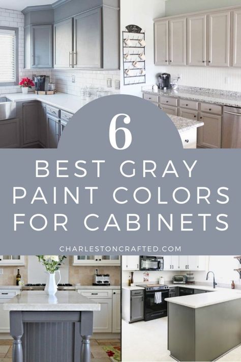 6 best gray paint colors for cabinets Design, Home Décor, Interior, Diy, Best Gray Paint Color, Gray Cabinet Color, Gray Cabinets, Gray Paint Colors, Light Grey Paint Colors