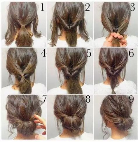 Diy Hairstyles, Hairstyle, Easy Hairstyles For Long Hair, Easy Hair Up, Easy Hair Updos, Hair Up Styles, Hair Updos, Work Hairstyles, Short Hair Styles Easy