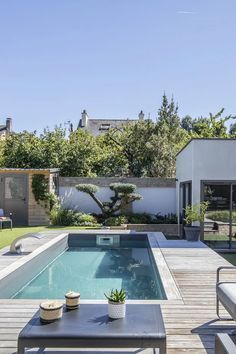Exterior, Outdoor, Petite Piscine, Parterre, Pool Houses, Pool Designs, Jacuzzi, Pool Landscape Design