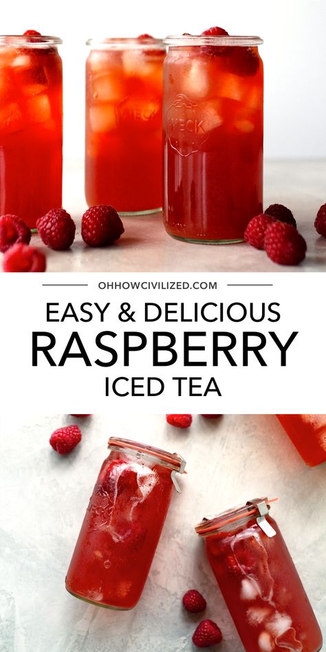 Desserts, Smoothies, Punch, Flavored Tea Recipes, Flavored Tea, Raspberry Ice Tea Recipe, Tea Drink Recipes, Tea Drinks, Flavored Iced Tea Recipes