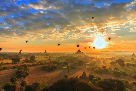 Destinations, Yangon, Bagan, Bagan Temples, Tourism, Bagan Sunrise, Beautiful Sites, Bagan Myanmar, Tourist