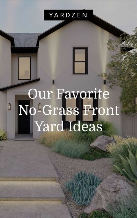 Gardening, Home Décor, Exterior, No Grass Yard, No Grass Landscaping, No Grass Backyard, Artificial Turf Landscaping, Grass Free Front Yard Landscape Design, Zero Scaping Front Yard