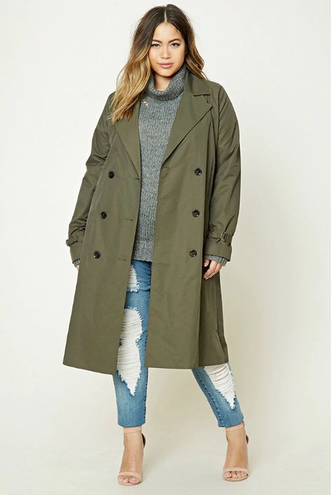 Outfits, Spring Outfits, Winter, Plus Size Trench Coat, Spring Coat Outfit, Plus Size Coats, Plus Size Outerwear, Plus Size Winter, Plus Size Womens Clothing