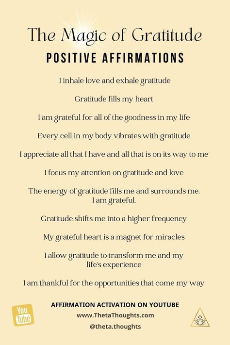 Daily Positive Affirmations, Gratitude Affirmations, Positive Self Affirmations, Daily Affirmations, Gratitude Meditation, Self Love Affirmations, Positive Affirmations, Positive Affirmations Quotes, Gratitude Challenge