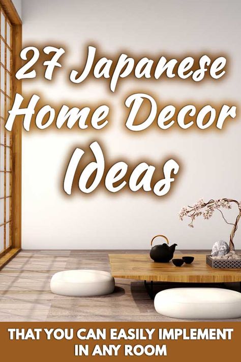 27 Japanese Home Decor Ideas That You Can Easily Implement In Any Room. Article by HomeDecorBliss.com #HDB #HomeDecorBliss #homedecor #homedecorideas Home Décor, Rooms Home Decor, Japanese Living Room Ideas, Japanese Decor Living Room, Japanese Living Room Design, Bedroom Japanese Style, Chinese Bedroom Decor, Japanese Living Rooms, Japanese Bedroom Ideas