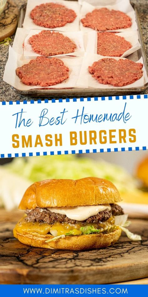 Try this this-pressed juicy SMASH Burgers. These burgers are better than restaurant burgers!