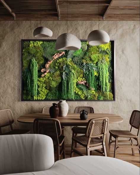 Garden Art, Plants, Decoration, Home Décor, Moss Wall Art, Moss Wall, Moss Art, Preserved Moss, Plant Wall