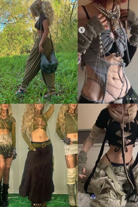 Grunge, Rave Outfits, Grunge Outfits, Fairy Outfit Aesthetic, Grunge Rave Outfits, Grunge Punk Outfits, Fairy Aesthetic Clothes, Fairy Aesthetic Outfit, Fairy Outfits