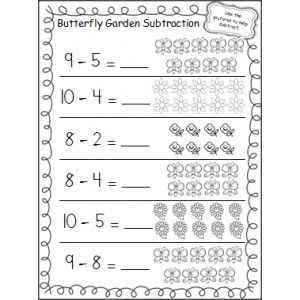 Butterfly Subtraction First Grade Maths, Art, Ballet, Worksheets, Kindergarten Math Activities, Subtraction Kindergarten, Kindergarten Math, First Grade Math, Subtraction Activities