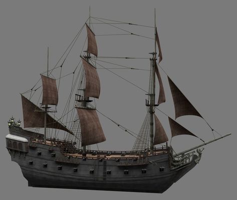 ArtStation - The Black Pearl Pirate Ship, Balazs Menyhart Legos, Concept Art, Model Ships, Rpg, Fantasy Warrior, Cute Drawings, Resim, Model Warships, Lego
