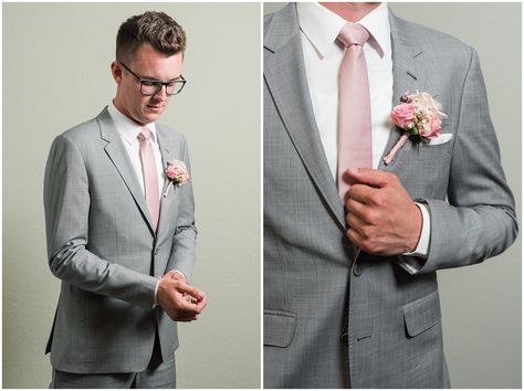 Groom in gray suit and blush tie portrait | Oak Hills Utah Dusty Rose and Gray Summer Wedding | Jessie and Dallin Photography #utahwedding #utahsummerwedding #summerwedding #mountainwedding #rockymountainwedding #blushandgraywedding #blushandgray #oakhillsutah #utahweddingvenue Groom And Groomsmen, Outfits, Gray Weddings, Utah Wedding Photographers, Grey Wedding Theme, Light Gray Wedding, Utah Wedding Photography, Dusty Pink Weddings, Grey Suit Wedding