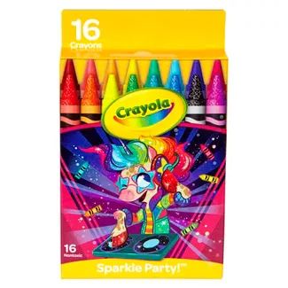 Crayons, Writing Supplies, School & Office : Target Neon, Crayola Crayons, Crayon, Crayola, Pops Cereal Box, Assorted, Color Set, Nontoxic, Cereal Box