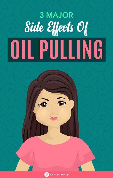 Are You Aware Of The 3 Major Side Effects Of Oil Pulling? Find Them Here! There is ongoing research to establish the disadvantages of oil pulling. We’ve compiled a few proven side effects in this article. Take a look. #SideEffects #Health #Wellness #HealthCare Oil Pulling For Teeth Dental Health, Diy Pulling Oil, Oil Pulling For Teeth, How To Oil Pull Your Teeth, Teeth Oil Pulling, Oils For Oil Pulling, Coconut Oil Pulling Benefits Teeth, Pulling Oil Teeth, Coconut Oil Teeth Pulling
