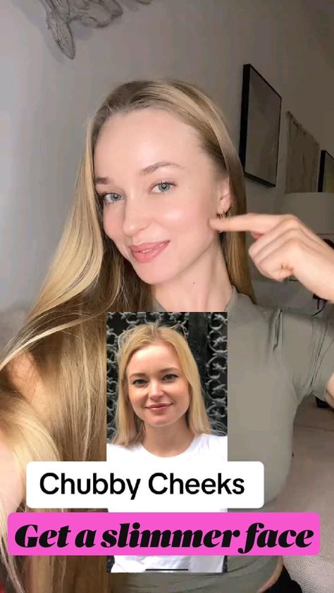 Get a slimmer face| Facial Excercise #beauty #modelface #sharp #jawline Loose Face Fat, Perfect Face Shape, Sharp Jawline, Face Lift Exercises, Jawline Exercise, Facial Routine Skincare, Facial Massage Routine, Face Yoga Exercises, Face Yoga Facial Exercises