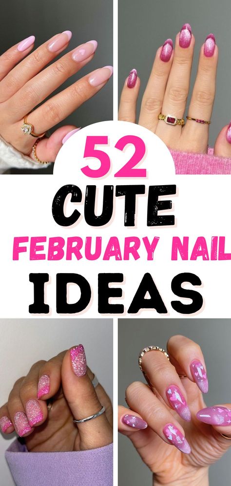 🤭 OMG! I'm obsessed with how cute and trendy these February nails ideas look. I'm so ready to get my nails prepped for Valentine's Day 💅 Holiday Nails, Nail Art Designs, Nails For Valentines Day, January Nail Designs, Nail Designs Valentines, Valentine Nail Designs, Nail Polish Designs, Valentines Nail Art Designs, Valentine's Day Nail Designs