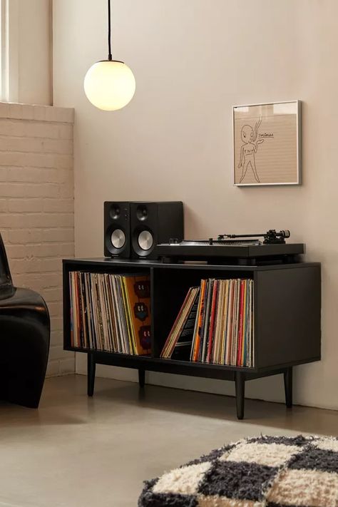 Liam Record Storage Console | Urban Outfitters Studio, Home, Record Player Cabinet, Record Storage Cabinet, Record Player Console, Record Cabinet, Record Console, Record Player Storage, Record Player Table