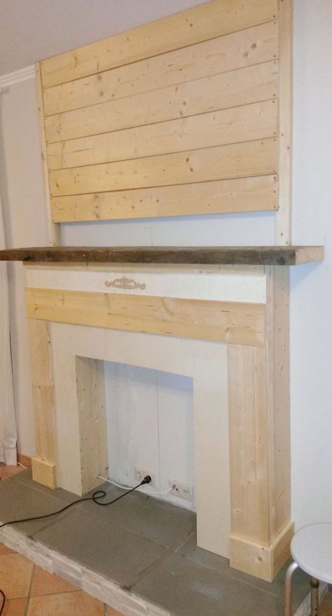 How To Make A Faux Fireplace On The Cheap Home Décor, Installing A Fireplace, Fireplace Remodel, Fireplace Surrounds, Fireplace Makeover, Fireplace Design, Faux Fireplace Diy, Home Fireplace, Farmhouse Fireplace