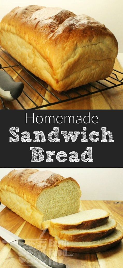 Desserts, Homemade Sandwich Bread, Homemade Sandwich, Cooking Classes, Sandwich Bread Recipes, Homemade Bread, Sandwich Bread, How To Make Bread, Bread Recipes Homemade