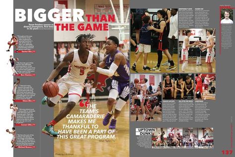 High School Yearbook, Sports Magazine Covers, Yearbook Sports Spreads, Yearbook Staff, Senior Yearbook Ideas, Yearbook Class, Yearbook, Yearbook Mods, Sports Graphic Design