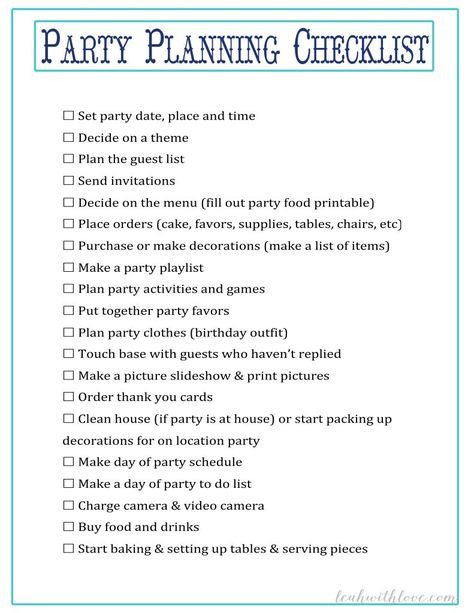 party planning checklist navy Birthday Party Planning Checklist, Party Checklist, Birthday Party Supplies Checklist, Sweet 16 Party Planning, Party Planning Checklist, Birthday Party Checklist, Party List, Birthday Party Planning, Party Planning