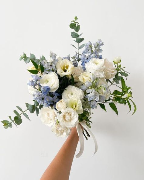 Bouquets, Floral, White Hydrangea Wedding, Blue Hydrangea Wedding, Blue Hydrangea Bouquet, White Bouquet, White Flowers Bouquet, White Flower Bouquet, Blue Bouquet