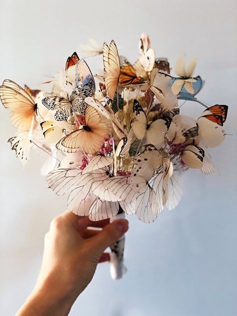 What's new in alternative wedding bouquets? 34 ideas that go beyond the flower | Offbeat Bride Wedding Bouquets, Floral, Floral Arrangements, Wedding Flowers, Flowers Bouquet, Flower Arrangements, Wedding Flower Arrangements, Dried Flowers, Bouquet