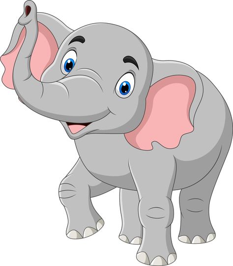 Safari, Cartoon Elephant, Cute Animals, Cute Elephant Cartoon, Elephant, Animal Pictures For Kids, Animales, Elephant Background, Elephant Pictures
