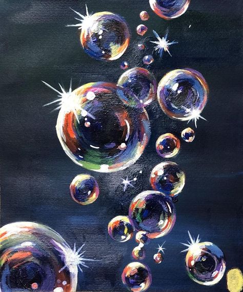 Acrylics, Bubble Drawing, Bubble Painting, Bubble Art, Ap Art, Pastel Art, Gcse, Inspirasi, Painting Inspiration