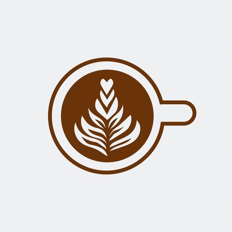 Latte Art, Ink, Coffee Art, Coffee Logo, Coffee Design, Juice Logo, Cup Logo, Drinks Logo, Cafe Logo