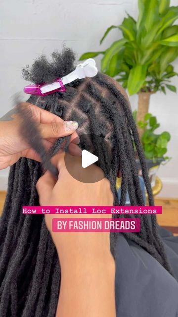 Shop_NappStar on Instagram: "How to install Loc Extensions by @fashion.dreads ✨✨ Shop now www.FashionDreads.com #locs #locextensions #dreadextensions" Diy, Extensions, Instagram, Dreadlocks, Locs, Loc Extensions Permanent, Braids On Locs Dreads, Loc Extensions, Starting Dreads