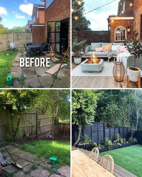 "Before And After Design": This Instagram Account With 1.3 Million Followers Is Showcasing Incredible Redecorations | Bored Panda Outdoor Living, Exterior, Outdoor, Outdoor Spaces, Backyard Remodel, House Makeovers, Backyard Renovations, Home And Garden, House Exterior