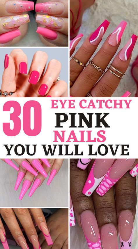 Looking to check out these beautiful pink nail designs for any season and you’ll love them. These pink nail designs are perfect for any season at all. Love these pink nails. Design, Ideas, Country, Nail Art Designs, Pink, Pink White Nails, Pink Ombre Nails, Pink Nail Designs, Pink Acrylic Nails