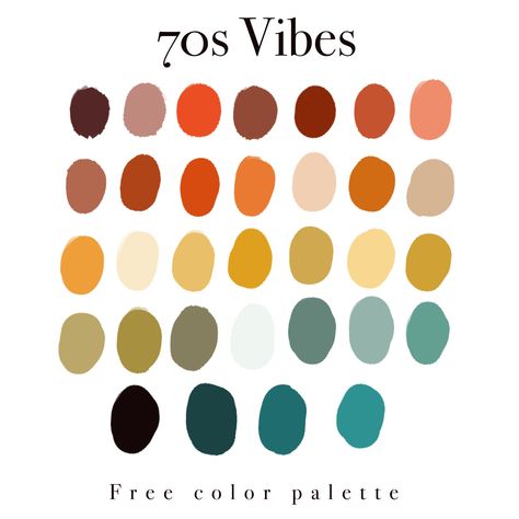 Free color palette based on some 70s vibes Pantone, Inspiration, Design, Colour Schemes, Retro, Vintage Color Schemes, Color Schemes, Warm Color Palettes, Color Palate