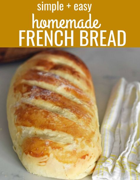 Bread Recipes, Homemade Breads, Homemade Bread, Easy French Bread Recipe, French Bread Recipe, Bread, How To Make Breakfast, Breakfast Bake, Breakfast Brunch