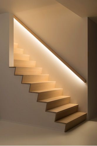 Interior, Staircase Lighting Ideas, Lighting Ideas, Stair Lighting, Hallway Lighting, Stairway Lighting, Home Lighting, Led, Staircase Decor
