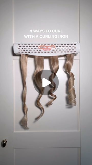 Chlöe Swift ~ Pro Hair Tips & Tutorials on Instagram: "4 ways to curl with a curling iron - which is your go-to? 

#hairstyles #hairideas #curling #curls #chloeswiftstylist" Instagram, How To Curl Hair With Curling Iron, How To Curl Your Hair, Curling Iron Curls, Curling Iron Size, How To Curl Hair, Curling Iron Hairstyles, Curling Iron, Hair Curling Tutorial
