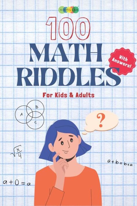 Reading, Math Riddles Brain Teasers, Math Riddles, Math Riddles With Answers, Math Games, Math Puzzles Brain Teasers, Funny Math Riddles, Riddles Kids, Math Quizzes