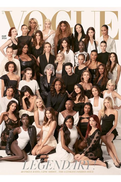 40 Iconic Women Cover The March 2024 Issue Of British Vogue, Edward Enninful’s Last As Editor-In-Chief | British Vogue Editorial, Models, Celebrities, Victoria, Fotos, Model, Iconic Women, Supermodels, Miley